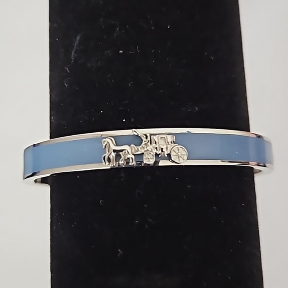 Coach NIB Horse & Carriage Hinged Bracelet - Picture 1 of 5